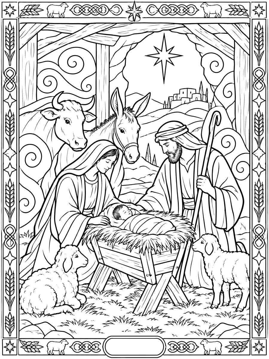 Line art version of the page