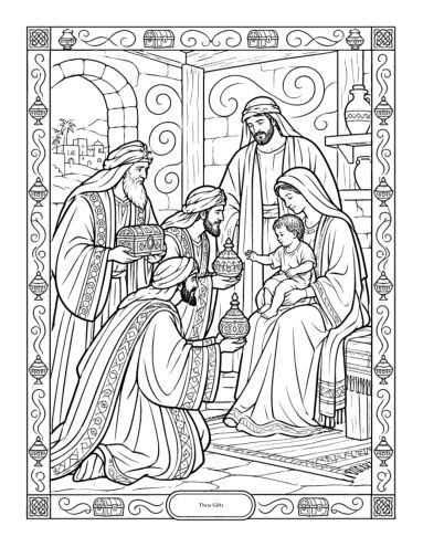 Free page: the wise men's gifts